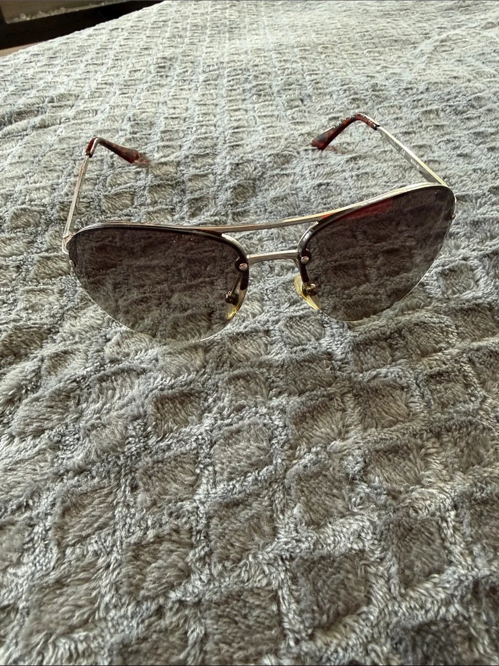 Michael Kors Aviator Sunglasses with Brown Gradient Lenses